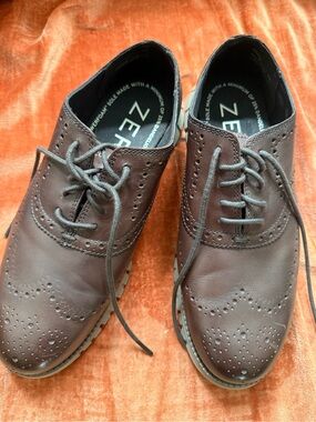 Cole Haan Men's Brown Leather Wingtip Oxfords